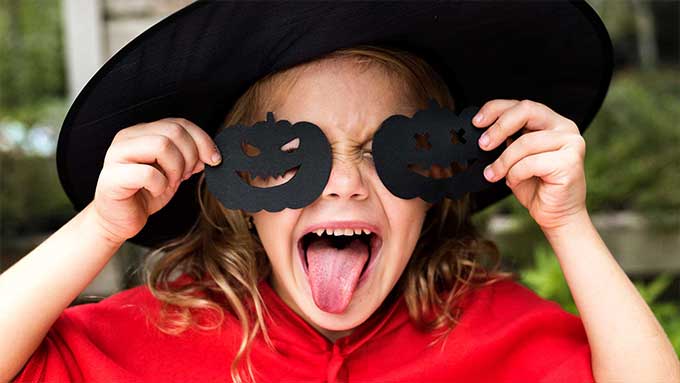 Maschera di Halloween di divertimento dei bambini 