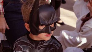 Carnevale bambino in maschera da Batman