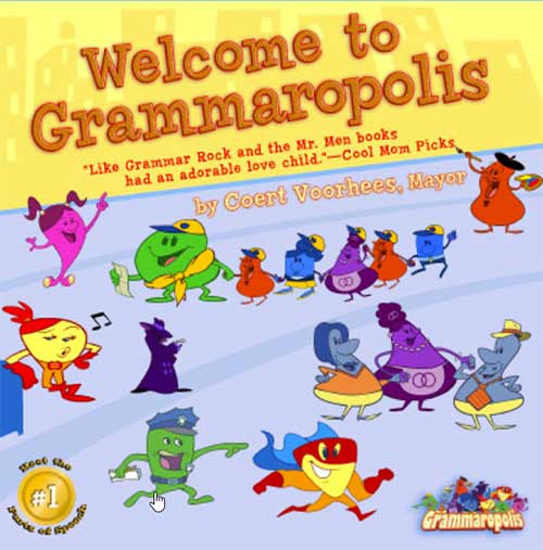 libro per bambini in inglese gratis welcome to Grammaropolis